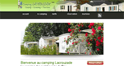 Desktop Screenshot of camping-lacrouzade.fr