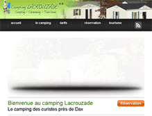 Tablet Screenshot of camping-lacrouzade.fr